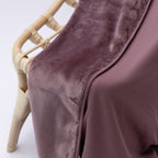 Plum Small Ribbed Toddler Blanket