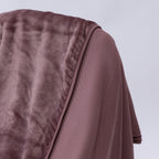 Plum Small Ribbed Toddler Blanket