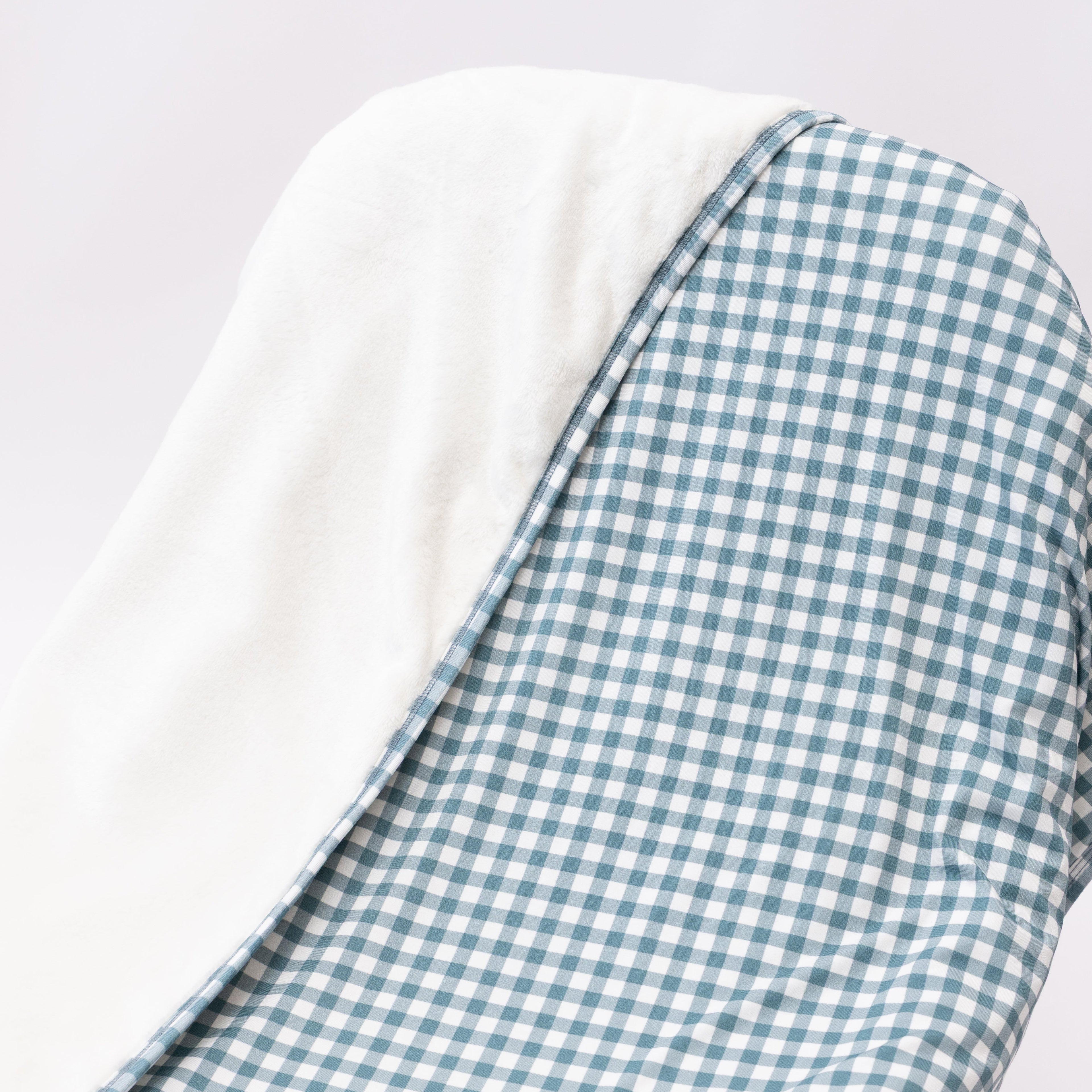 Blue Small Gingham Toddler Blanket