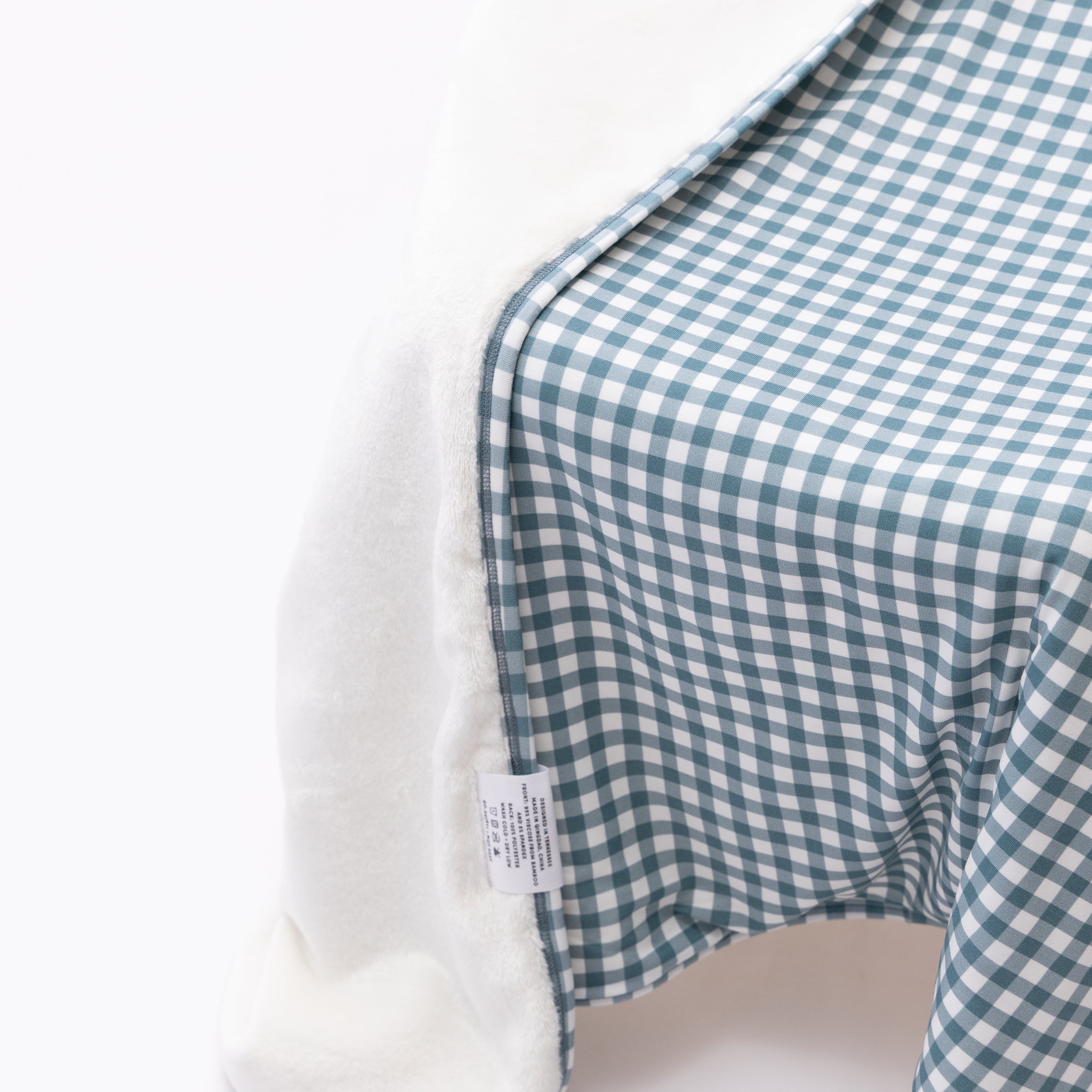 Blue Small Gingham Toddler Blanket