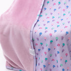 Lilac Daisies Small Ribbed Youth Blanket