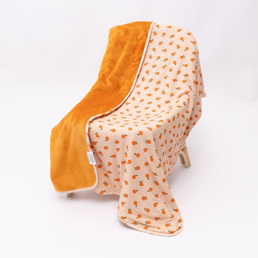 Oranges Small Ribbed Adult Blanket