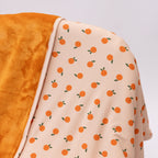 Oranges Small Ribbed Adult Blanket
