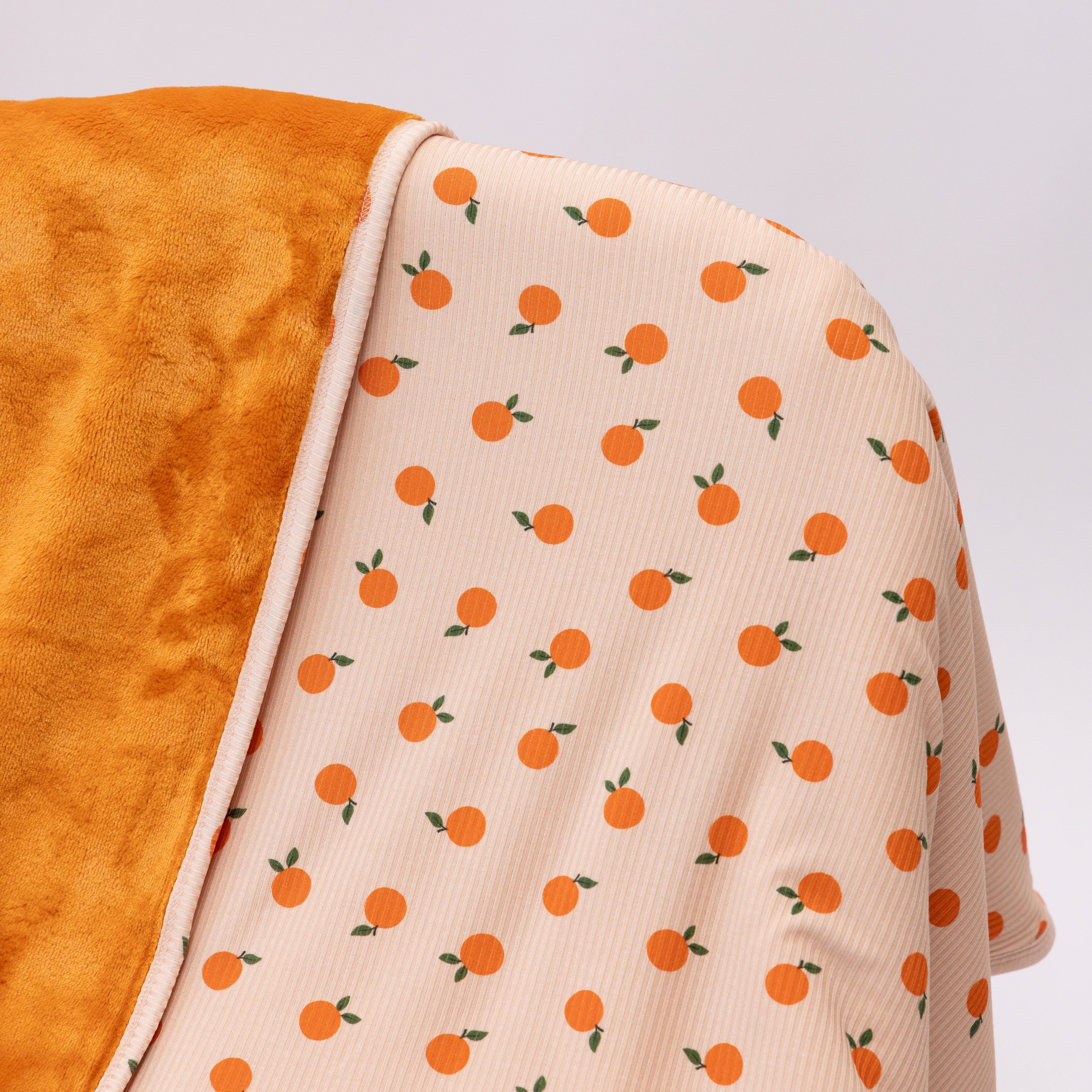 Oranges Small Ribbed Adult Blanket