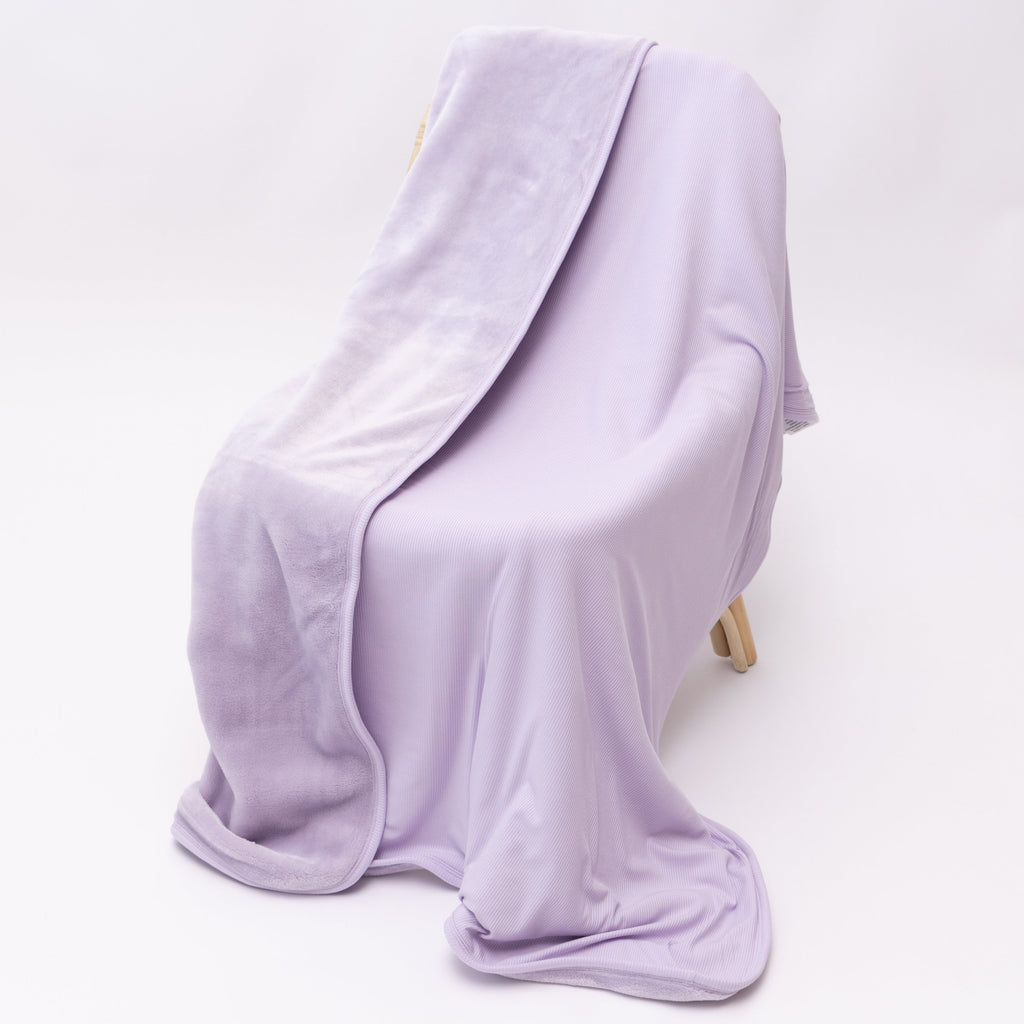 Lavender Small Ribbed Toddler Blanket