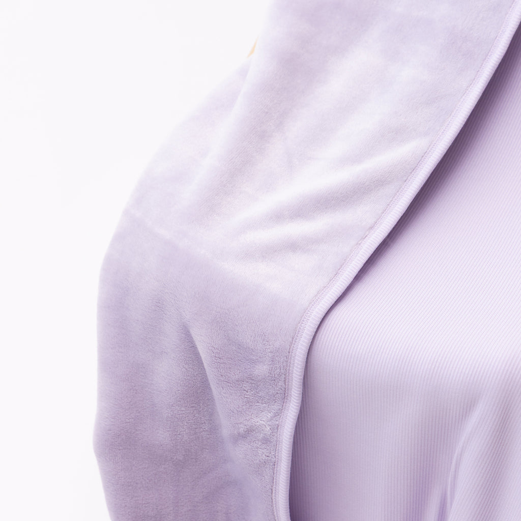 Lavender Small Ribbed Toddler Blanket