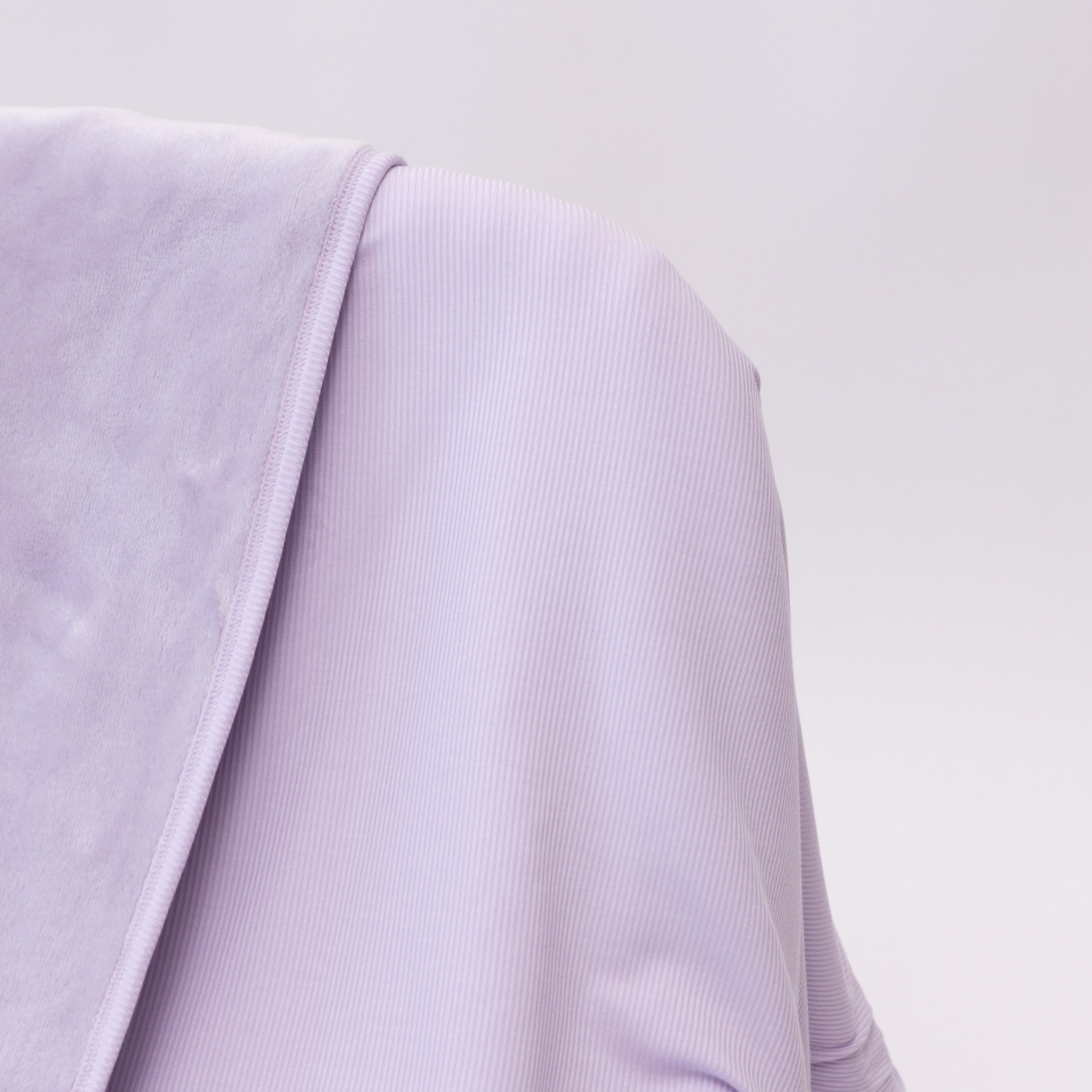 Lavender Small Ribbed Adult Blanket