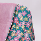 Retro Daisies Small Ribbed Toddler Blanket