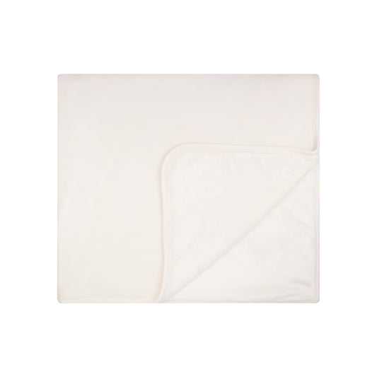 Cream Small Ribbed Youth Blanket