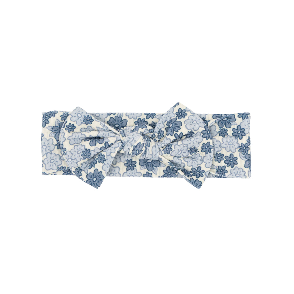 Bluebell Blossoms Small Ribbed Bow