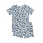 Bluebell Blossoms Small Ribbed Shorts Two-Piece Set