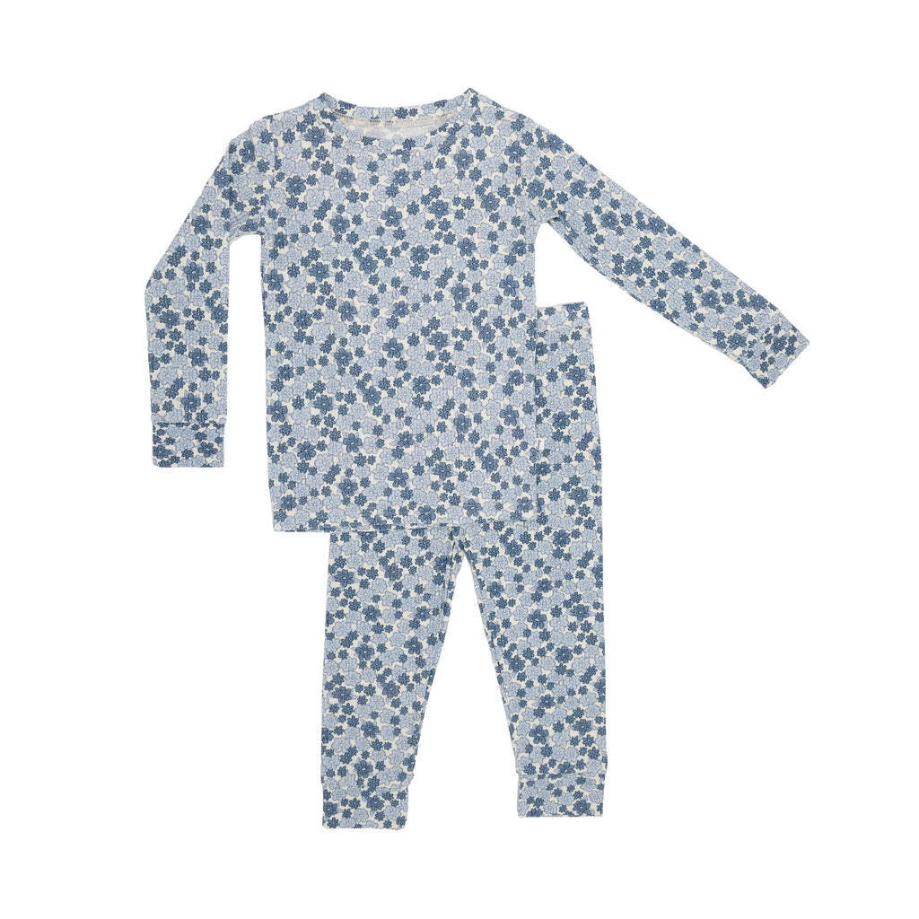 Bluebell Blossoms Small Ribbed Two-Piece Set