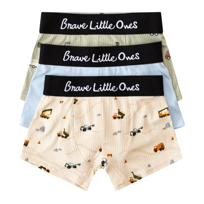 Construction, Coastal Blue and Trash Trucks Boxer Brief 3 pack