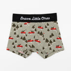 Red Christmas Trucks, Gingerbread and Christmas Trains Boxer Brief 3 pack