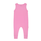 Bubblegum Pink Small Ribbed Harem Romper
