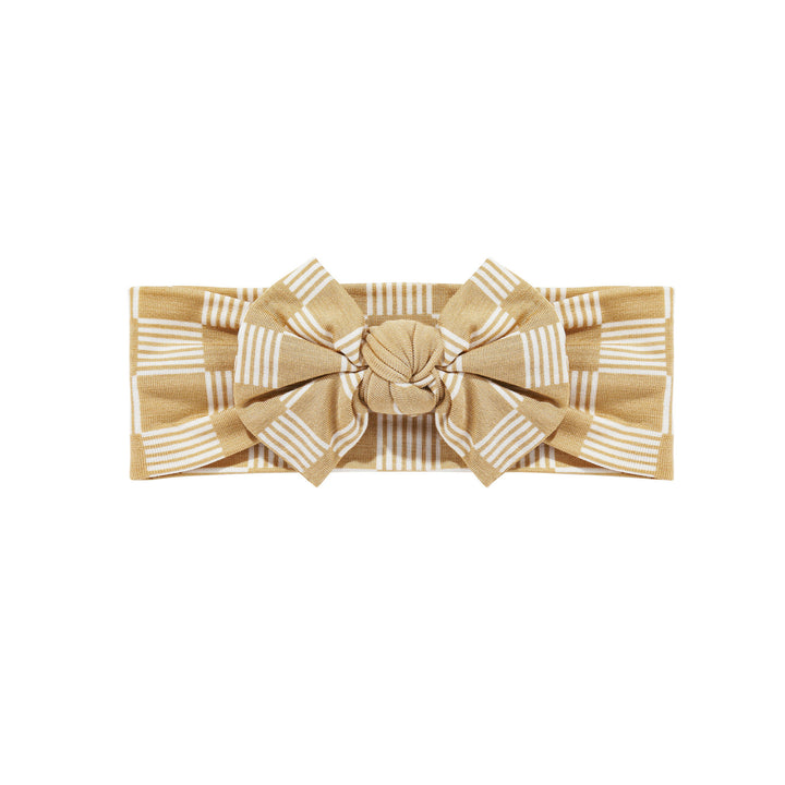Three Little Bows Headband-Sunlit Meadow
