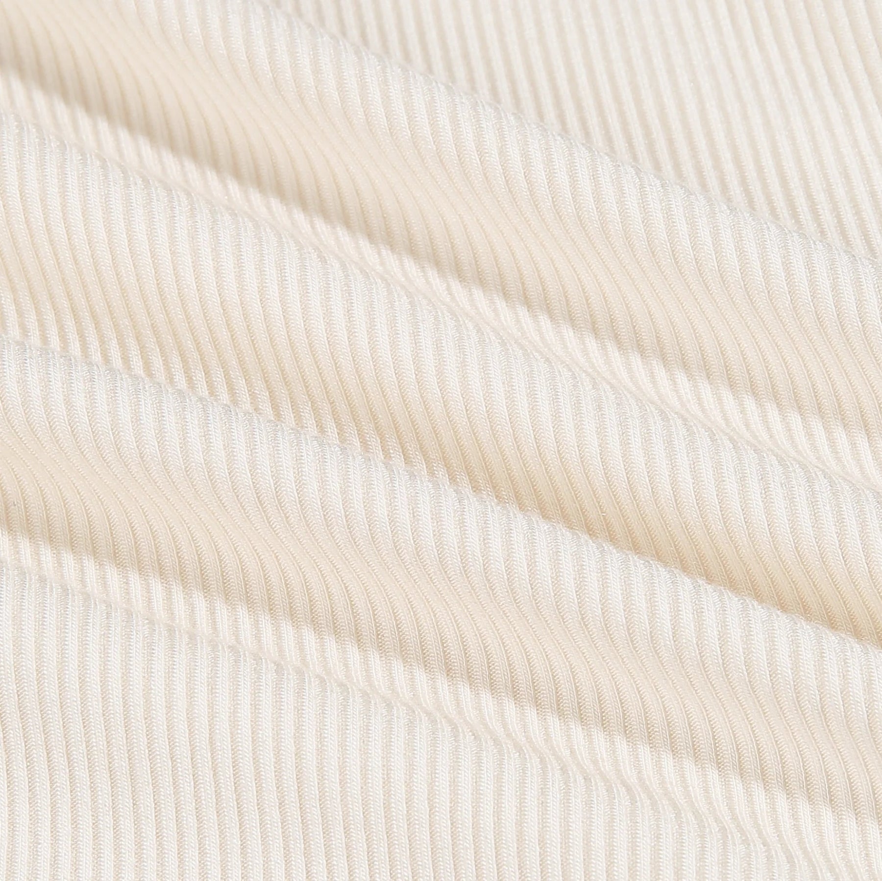 Cream Small Ribbed Zip Romper