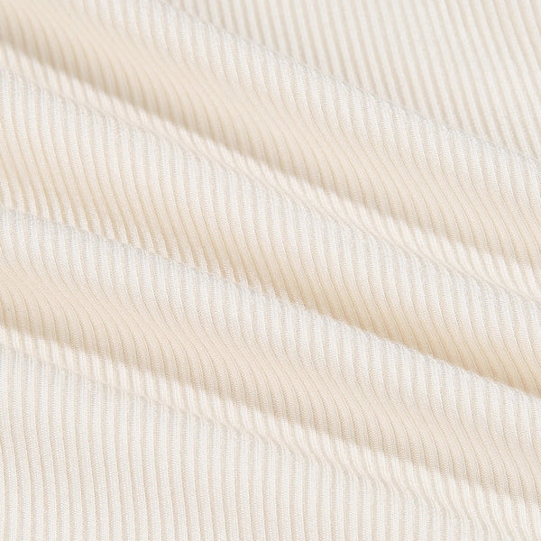 Cream Small Ribbed