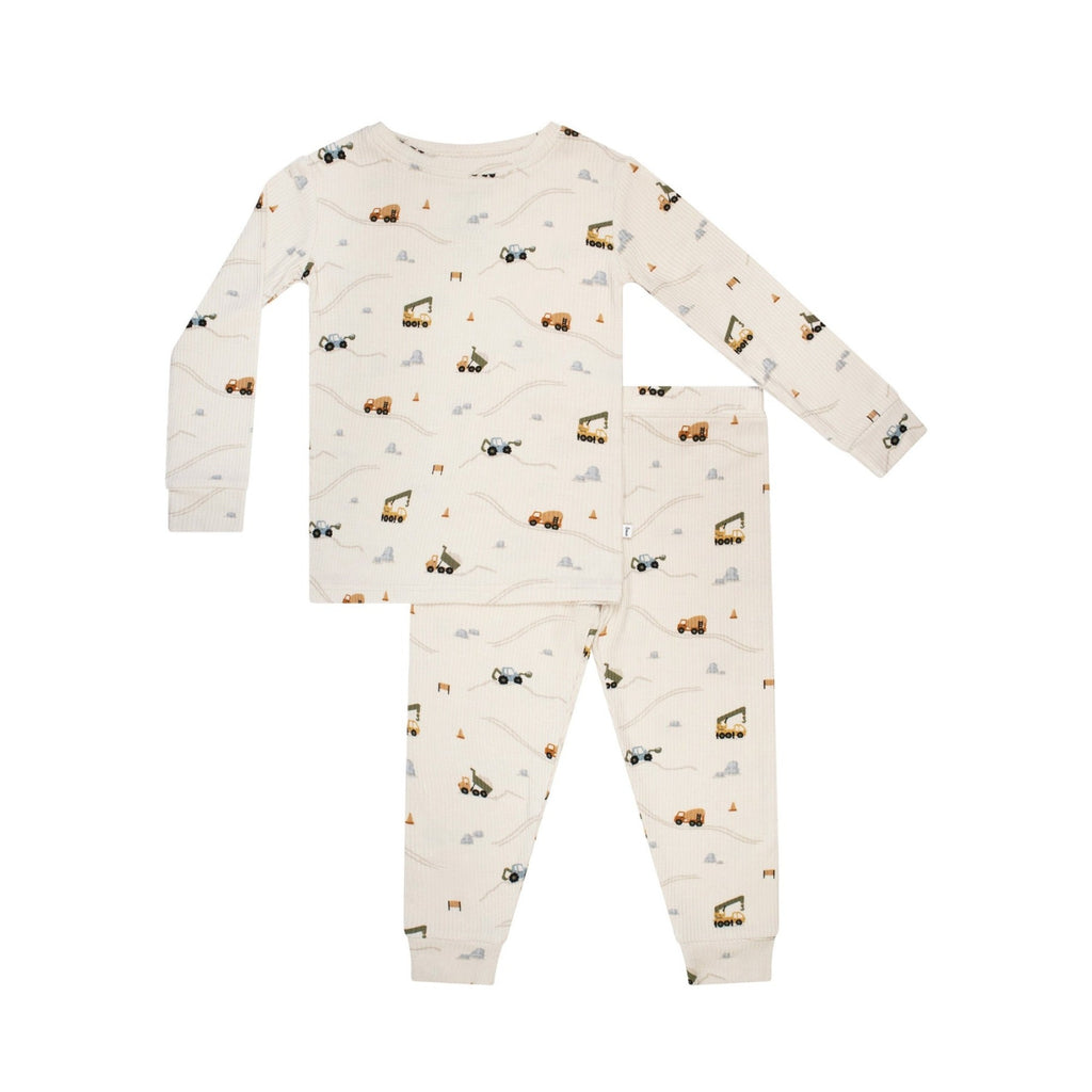 Construction Small Ribbed Two-Piece Set