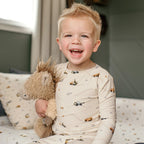 Construction Small Ribbed Two-Piece Set