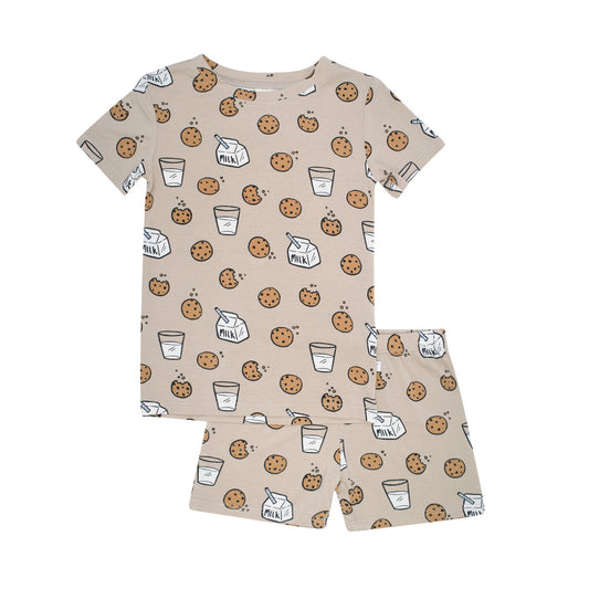 Cookies and Milk Shorts Two-Piece Set