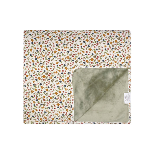 Cream Floral Youth Blanket
