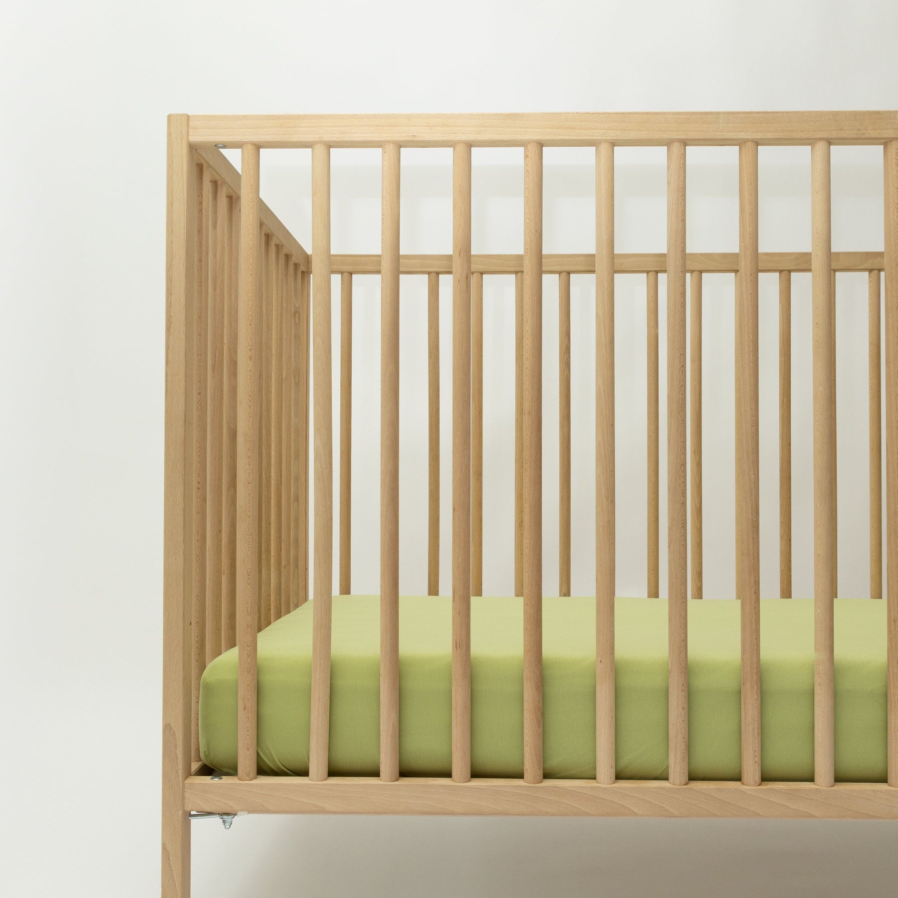 Tarragon Green Crib Sheet