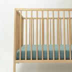 Glacier Blue Crib Sheet