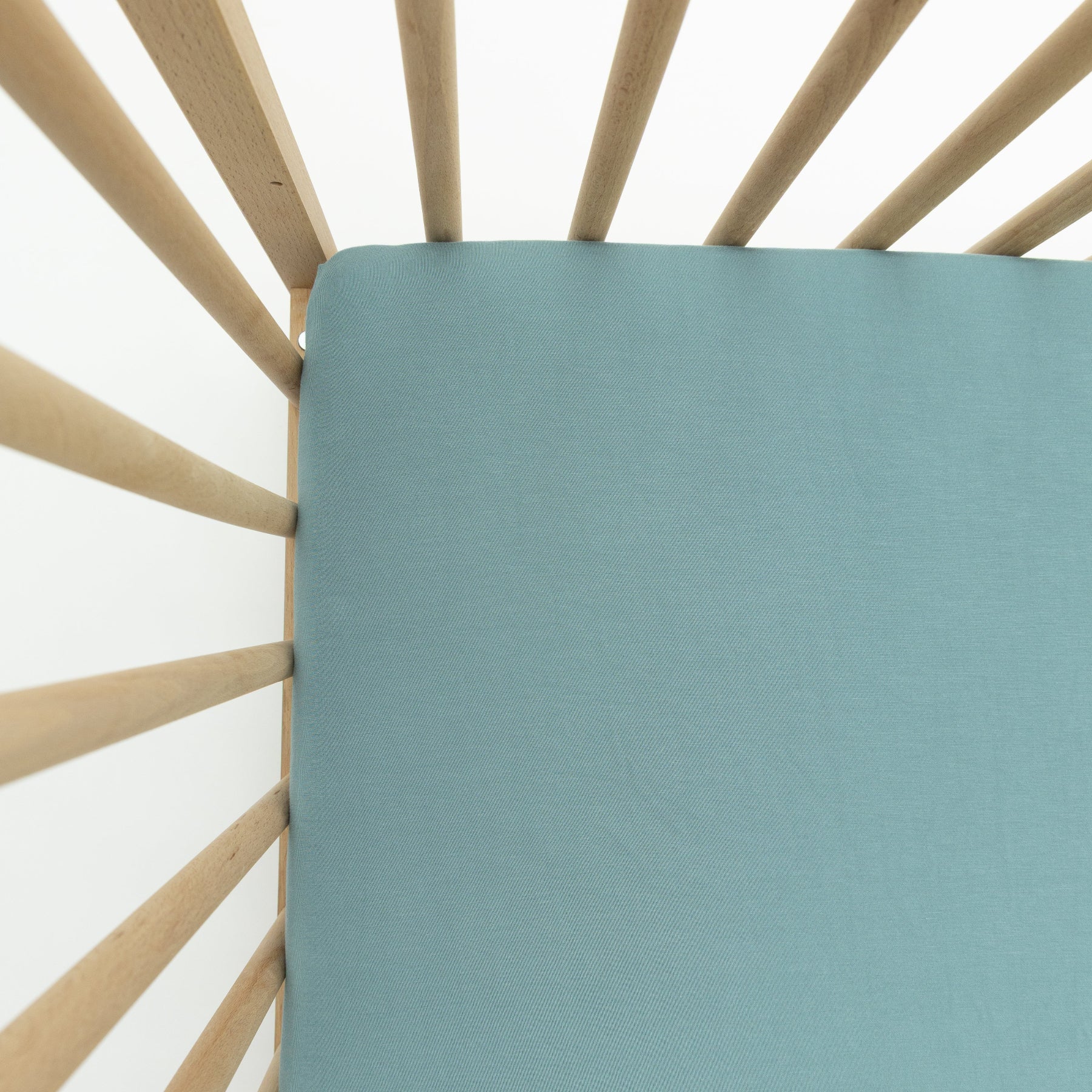 Glacier Blue Crib Sheet