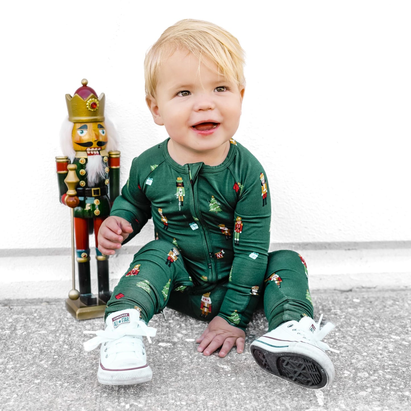 Nutcracker Zip Romper