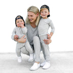 Heather Gray Small Ribbed Zip Romper