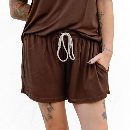 Pinecone Small Ribbed Women's Shorts