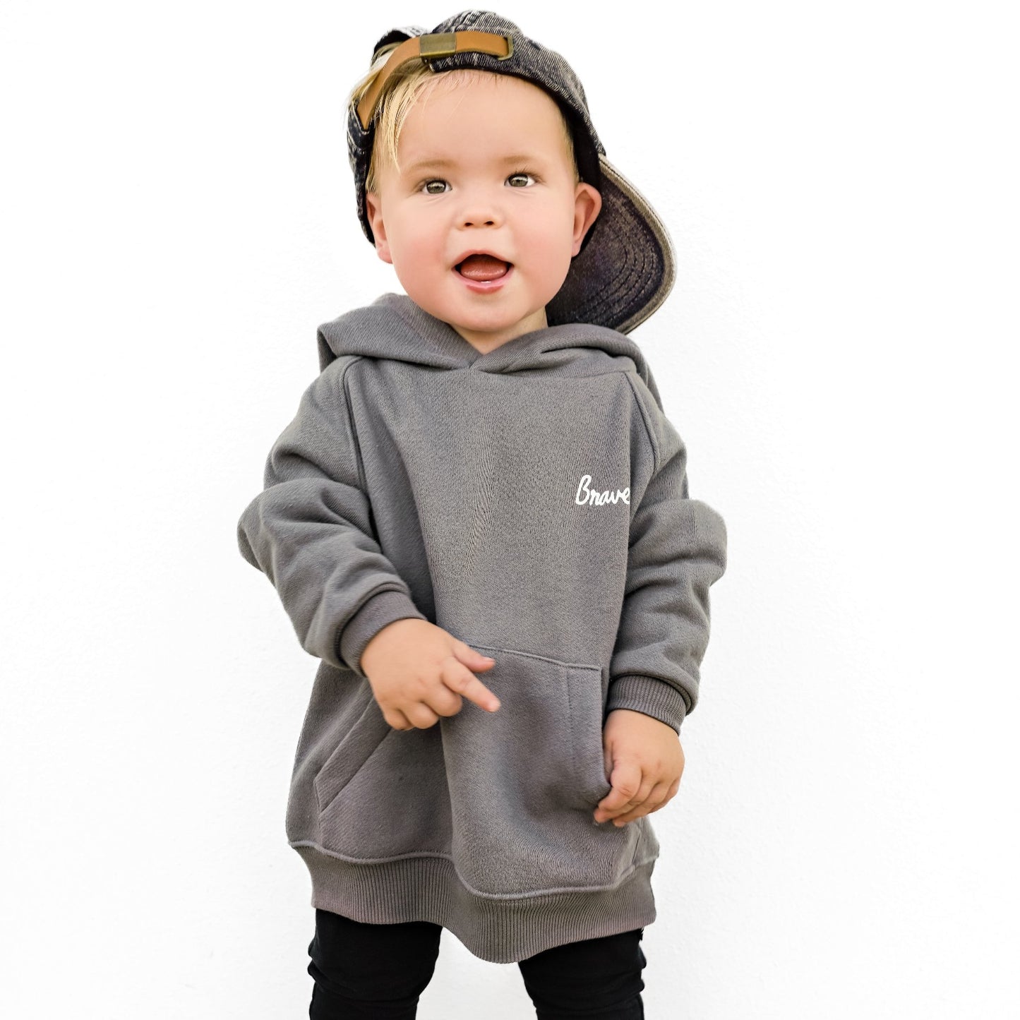 Brave Dark Charcoal Fleece Hoodie