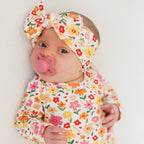 Summer Blooms Small Ribbed Bow