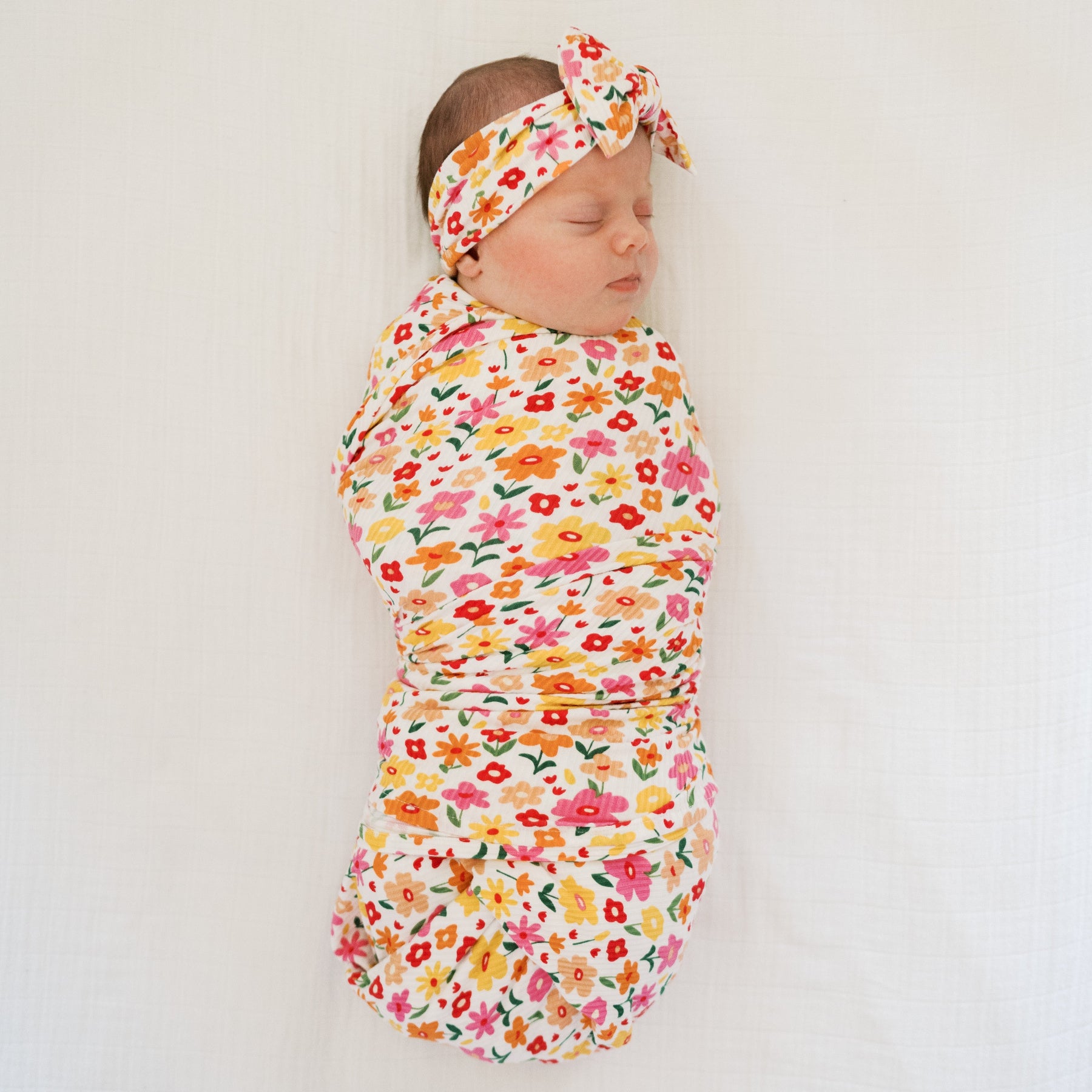 Summer Blooms Small Ribbed Bow