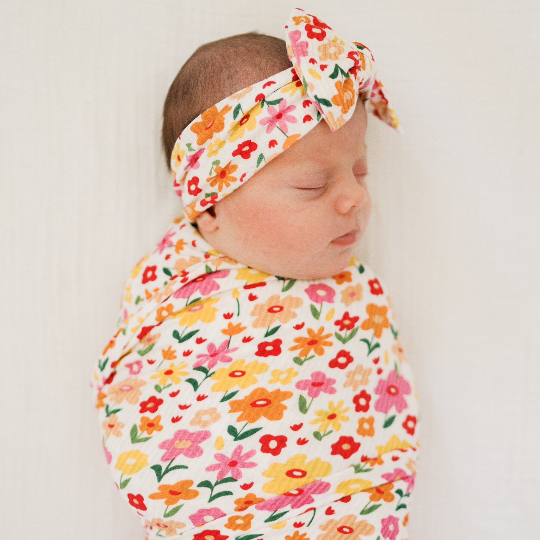 Summer Blooms Small Ribbed Bow