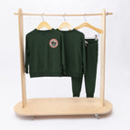 Forest Green Bamboo French Terry Joggers