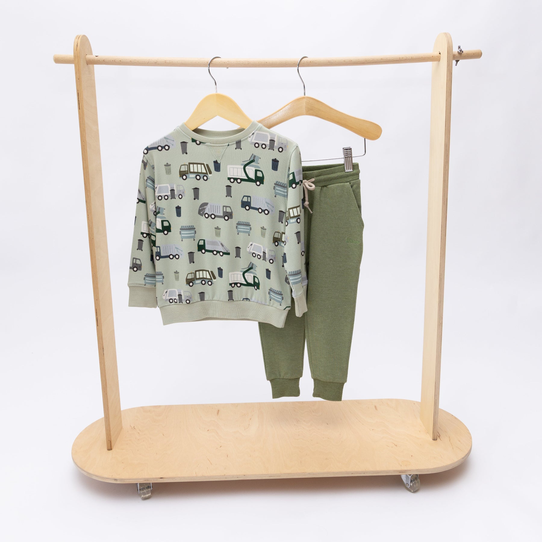 Heather Sage Bamboo French Terry Joggers