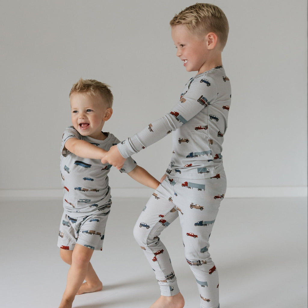 Road Vehicles Small Ribbed Two-Piece Set