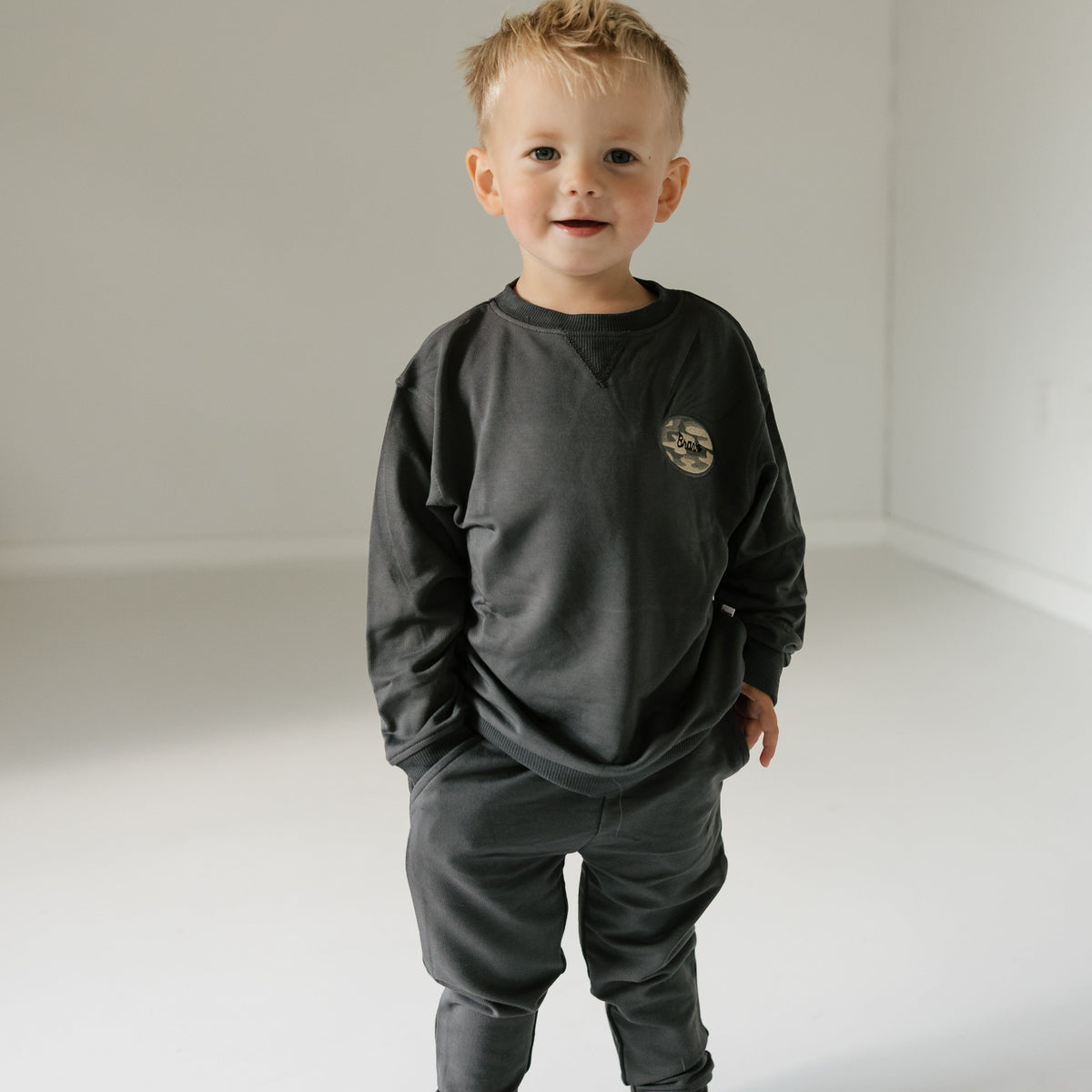 Midnight Charcoal Bamboo French Terry Joggers