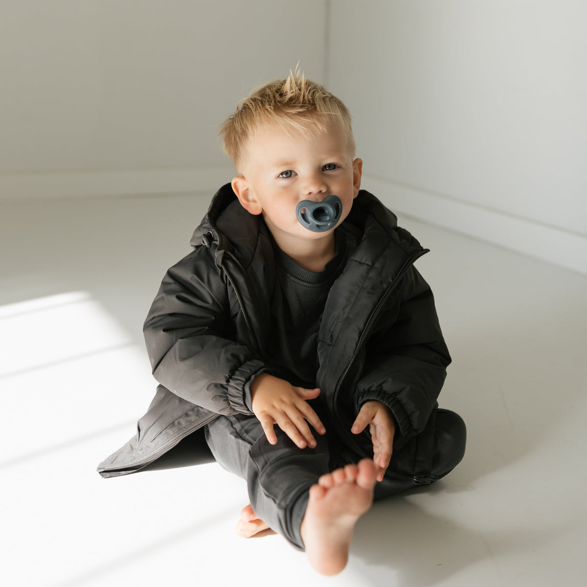 Midnight Charcoal Puffer Jacket
