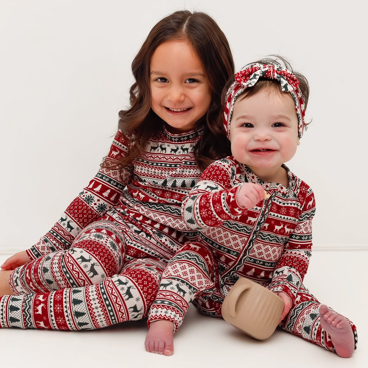 Christmas Sweater Stripe Small Ribbed Zip Romper