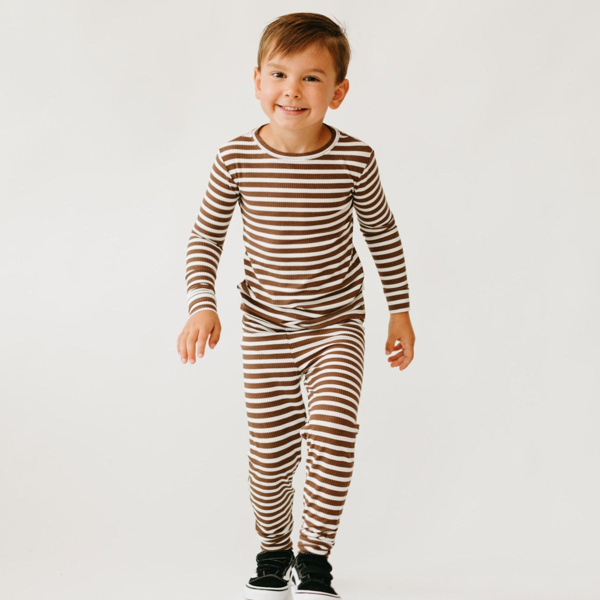 Pinecone Big Stripe Small Ribbed Two-Piece Set