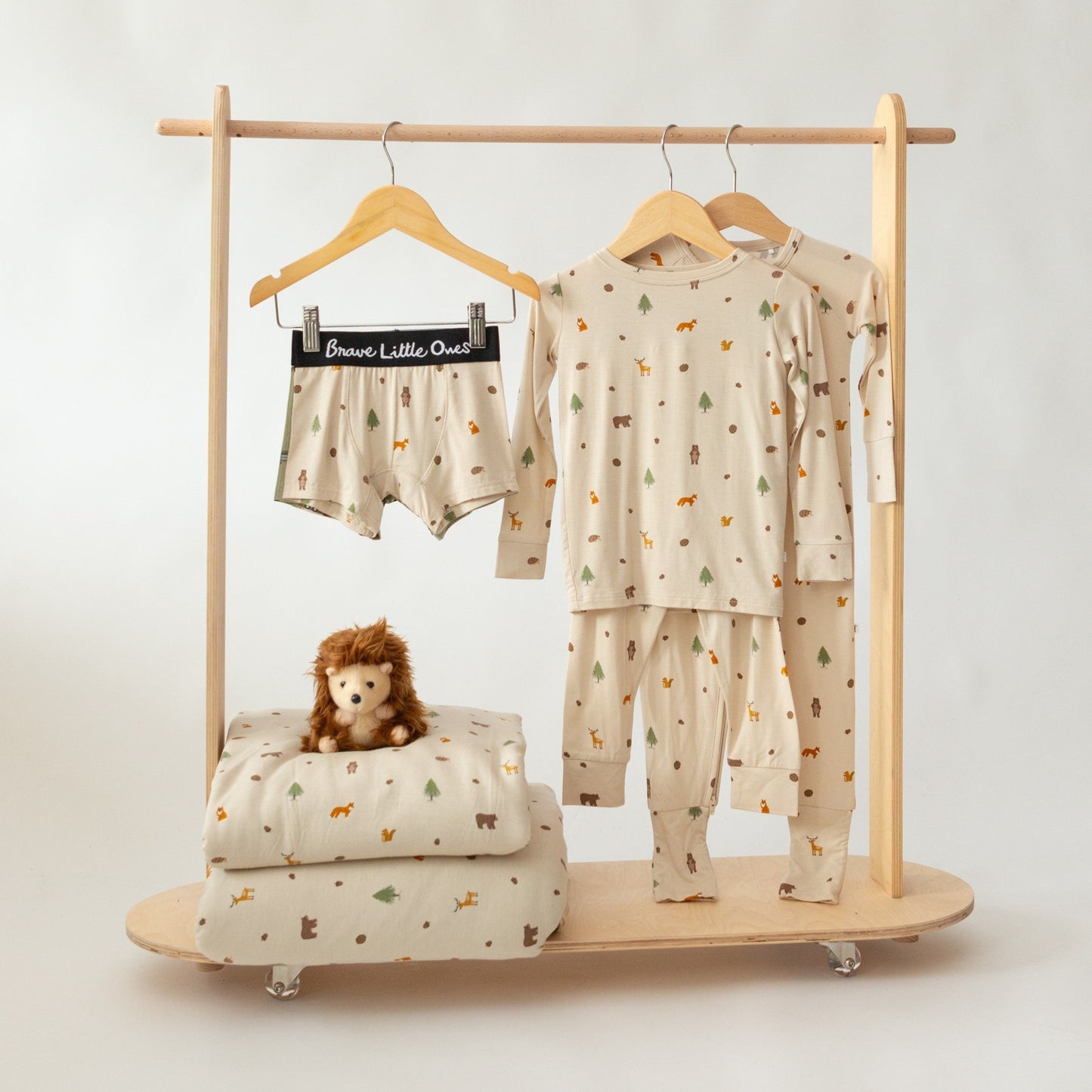 Woodland Animals Zip Romper