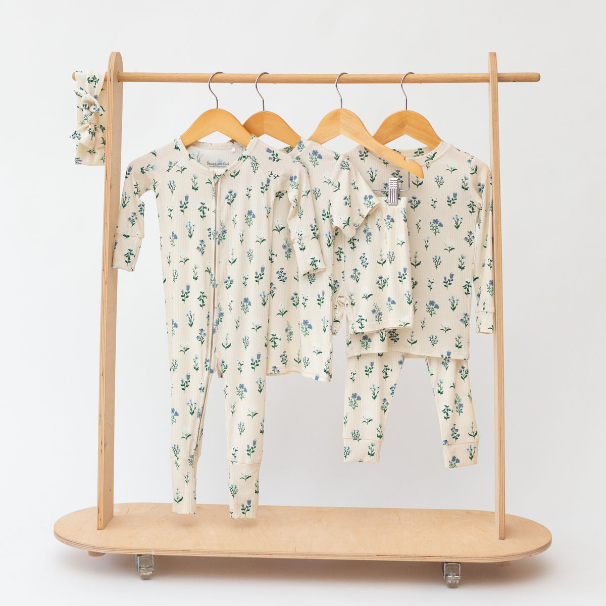 Morning Meadow Small Ribbed Shorts Two-Piece Set