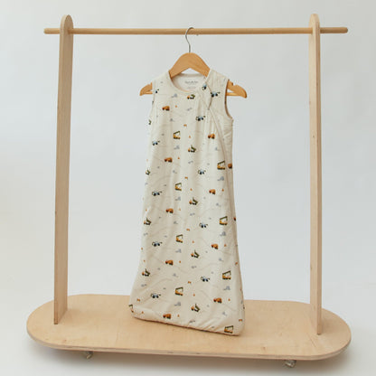 Construction Sleep Sack & Zip Romper Set