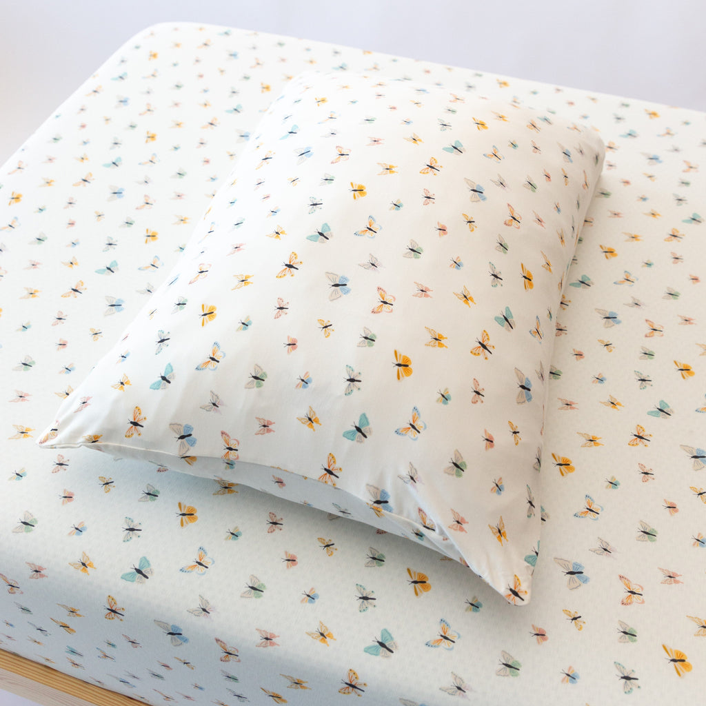 Butterflies Twin Sheet With Pillow Case