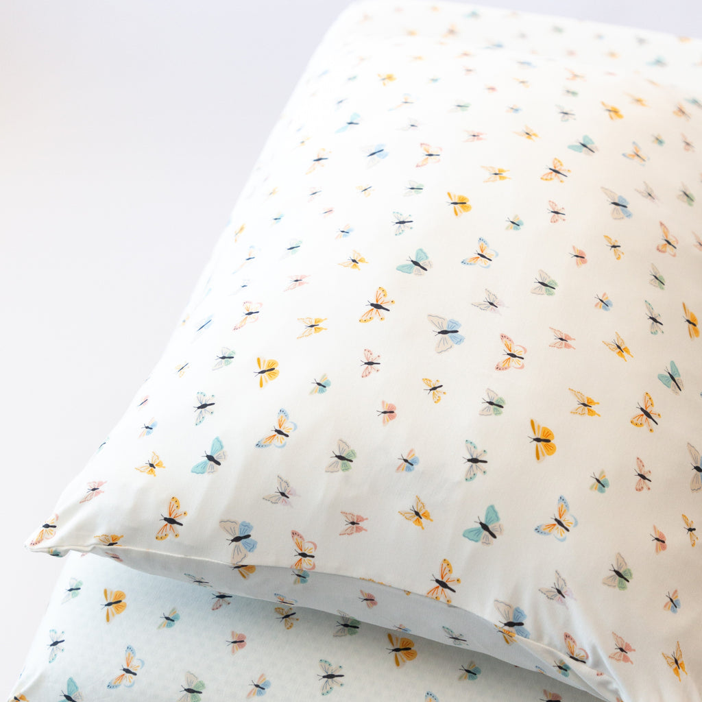Butterflies Twin Sheet With Pillow Case