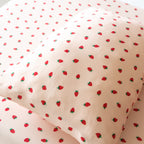Strawberries Twin Sheet With Pillow Case