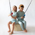 Gone Fishing Small Ribbed Shorts Two-Piece Set